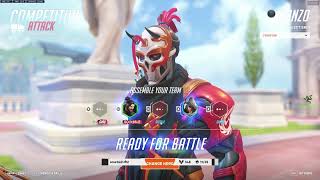 GALE HANZO GAMEPLAY OVERWATCH 2 SEASON 13 TOP 500 [upl. by Oringas]