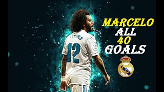 Marcelo All 40 Goals with Real Madrid 20082021  HD [upl. by Cerracchio672]