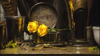 Still Life  Oil Painting Lesson  From Start to Finish [upl. by Maiga]