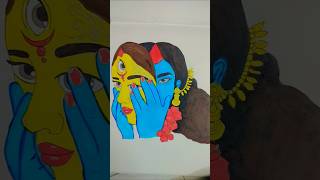 Maa durga drawing SA creation  Subscribe 🙏 [upl. by Ativla]