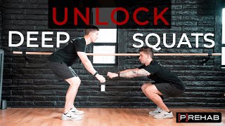 The Secret To Deep Squats Unlock Your Tibia amp Ankle Mobility [upl. by Roybn589]