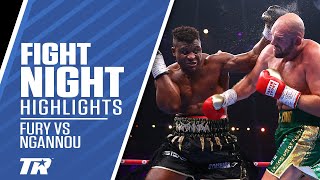 Tyson Fury Survives Knockdown Gets Decision Win Over Francis Ngannou  FIGHT HIGHLIGHTS [upl. by Aratas807]