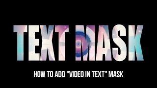 How to Make a Video in Text Effect [upl. by Ivar115]