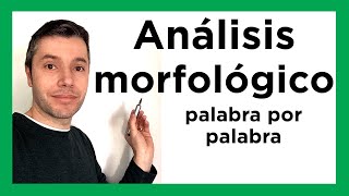 ANÁLISIS MORFOLÓGICO de una oración Fácil y rápido [upl. by Arahset]