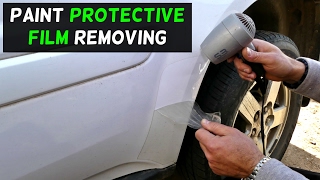 HOW TO REMOVE PROTECTION FILM ON CAR [upl. by Proulx]