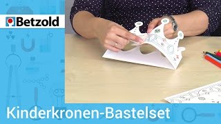 Kinderkronen Bastelset zum Selbstgestalten  Betzold [upl. by Doralynne]