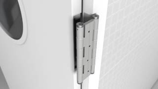 Justor Double Action Spring Hinge Installation [upl. by Eidnalem]