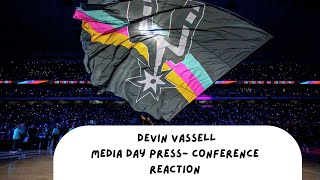 Reacting To Devin Vassell Press Confrence From Media Day [upl. by Beeck]