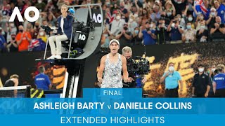 Ashleigh Barty v Danielle Collins Extended Highlights Final  Australian Open 2022 [upl. by Gardy]