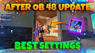 Free Fire OB48 Update Best Settings Sensitivity  Get 97 Headshot Rate 🔥 [upl. by Idur]