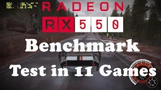 Radeon RX550 2GB Test in 11 Games  RADEON™ RX 550 AERO ITX 2G OC  i74790k [upl. by Cayla]