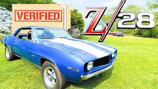 How to VERIFY a 1969 Camaro Z28  FULL GUIDE [upl. by Mela]