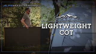 Lightweight Cot Set Up by ALPS Mountaineering [upl. by Lorrac]