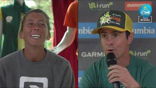 UTMB® 2021 Interview EN  Courtney DAUWALTER [upl. by Onairotciv]