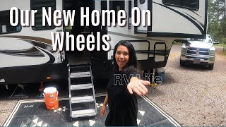 2021 Forest River Sabre Cobalt Edition 37FLL Bunkhouse Walkthrough  Our New Home on Wheels [upl. by Anhaj]