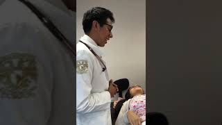 Stomach checkup using stethoscope [upl. by Mainis728]