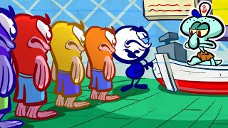 Pencilmate Walks The LINE 🤸  Animated Cartoons Characters  Pencilmation [upl. by Eidnarb740]