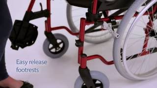 EliteCare Lightweight Folding Self Propelled Wheelchair  Fenetic Wellbeing [upl. by Anawal]