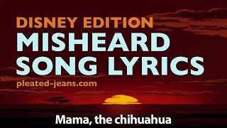 Misheard Song Lyrics Disney Edition [upl. by Emmett]