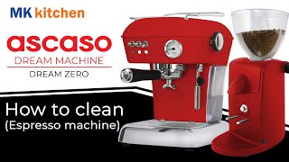 Ascaso Dream How to cleanEspresso machine [upl. by Ciapas]