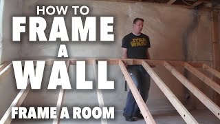 How to Frame Part 1  Framing a Wall [upl. by Dihsar289]