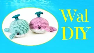 Wal häkeln 🐳 Do it Yourself Amigurumi  Meeresbewohner  by justMiko [upl. by Ailefo]