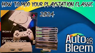 How to  Mod a PlayStation Classic to play any PS1 game Mod PS5 autobleem psclassic howto [upl. by Akirea]