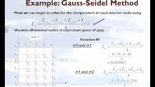 Chapter 1003 Lesson Elliptic PDEs GaussSeidel Method [upl. by Eeral]