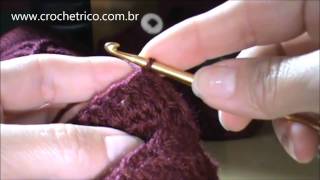 Crochê  Sapatinho Cano Longo para Bebê 6 meses  Parte 0303 [upl. by Serene]