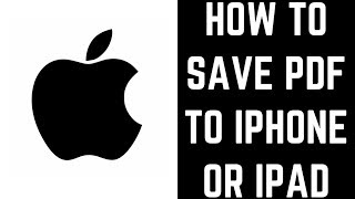 How to Save PDF on iPhone or iPad [upl. by Oflodor]