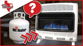 How To Connect a Mr Heater 30k BTU Propane Heater To a 20 lb Tank [upl. by Lempres]