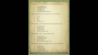 20 objectives question and answers related to acid quiz rrbntpc [upl. by Allana]