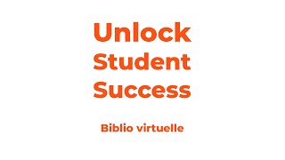 Bibliothèque virtuelle – Unlock Student Success [upl. by Yecies872]