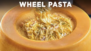 Cheese Wheel Pasta [upl. by Suirtemid397]