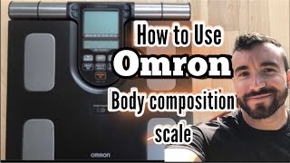 How to Use Omron Body Composition Scale [upl. by Qerat]