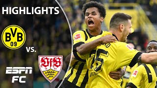 Dortmund dominates 50 vs Stuttgart  Bundesliga Highlights  ESPN FC [upl. by Enialedam]