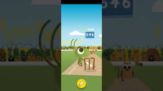 My Highest Score in Google Doodle Cricket  Gaming Shots [upl. by Nalon]