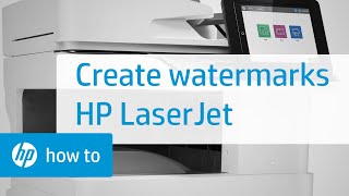 Creating Watermarks When Printing on HP LaserJet Printers  HP LaserJet  HP [upl. by Sandeep819]