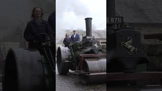 Steam Roller at Beamish Steam Gala [upl. by Nylirehs]