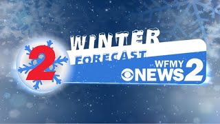 WFMY News 2 Winter Forecast 202324 [upl. by Esdnil]