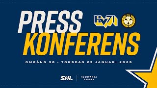 Presskonferens HV71–Brynäs IF [upl. by Dronski]