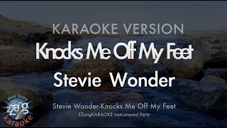 Stevie WonderKnocks Me Off My Feet MRInstrumental Karaoke Version [upl. by Anson]