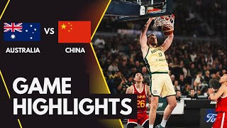 AUSTRALIA VS CHINA  Basketball Friendly Game  Full Highlights  July 42024 [upl. by Wendell]