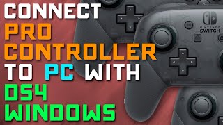 Connect Nintendo PRO CONTROLLER to PC with DS4 Windows [upl. by Gnoz704]