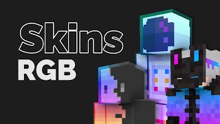 🚥 25 SKINS RGB para MINECRAFT [upl. by Bijan]