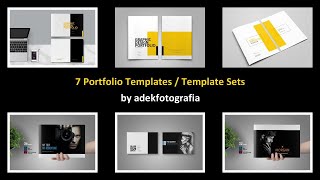 7 Portfolio Templates  Template Sets by adekfotografia [upl. by Eenahc]