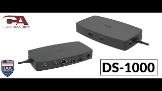 CA Essential Laptop Docking Station DS1000  Cyber Acoustics [upl. by Herstein]