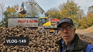 FARMVLOG 149 suikerbieten afleveren bladrammenas klappen pink root [upl. by Peatroy]