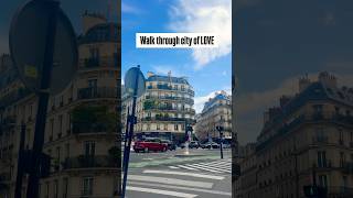 Walk through city of love paristravelworldbeautifulworldytshortshortfeedviralshorteurope [upl. by Janette]