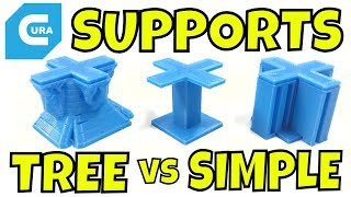 CURA  Tree Supports vs Standard Supports [upl. by Lucy]